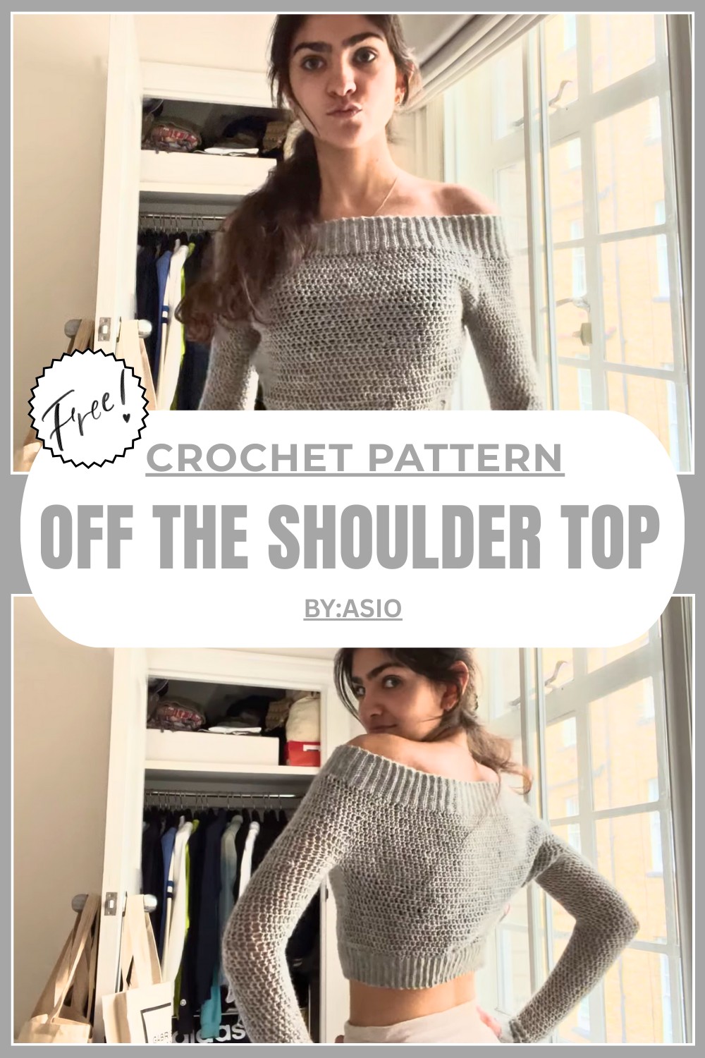 Easy Crochet Off The Shoulder Top Pattern