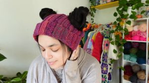 Easy Crochet Pigtail Beanie Tutorial 4