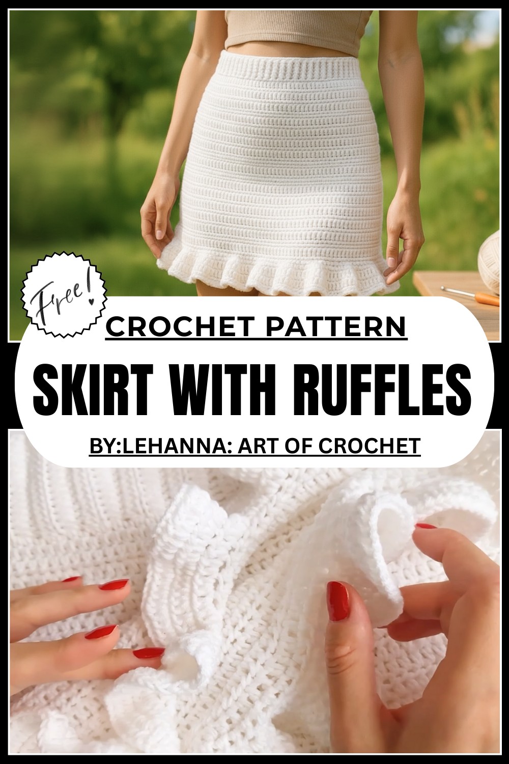 How To Crochet A Skirt With Ruffles