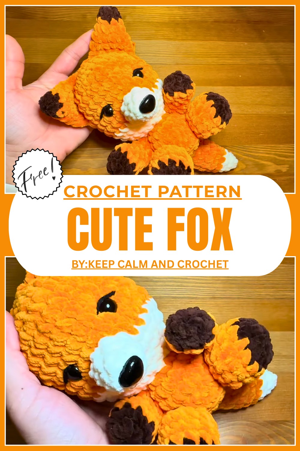 How To Crochet Cute Fox Pattern