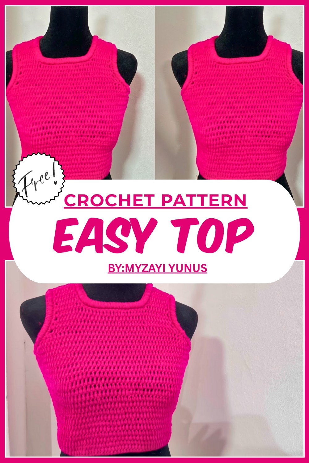 How To Crochet Easy Top Pattern