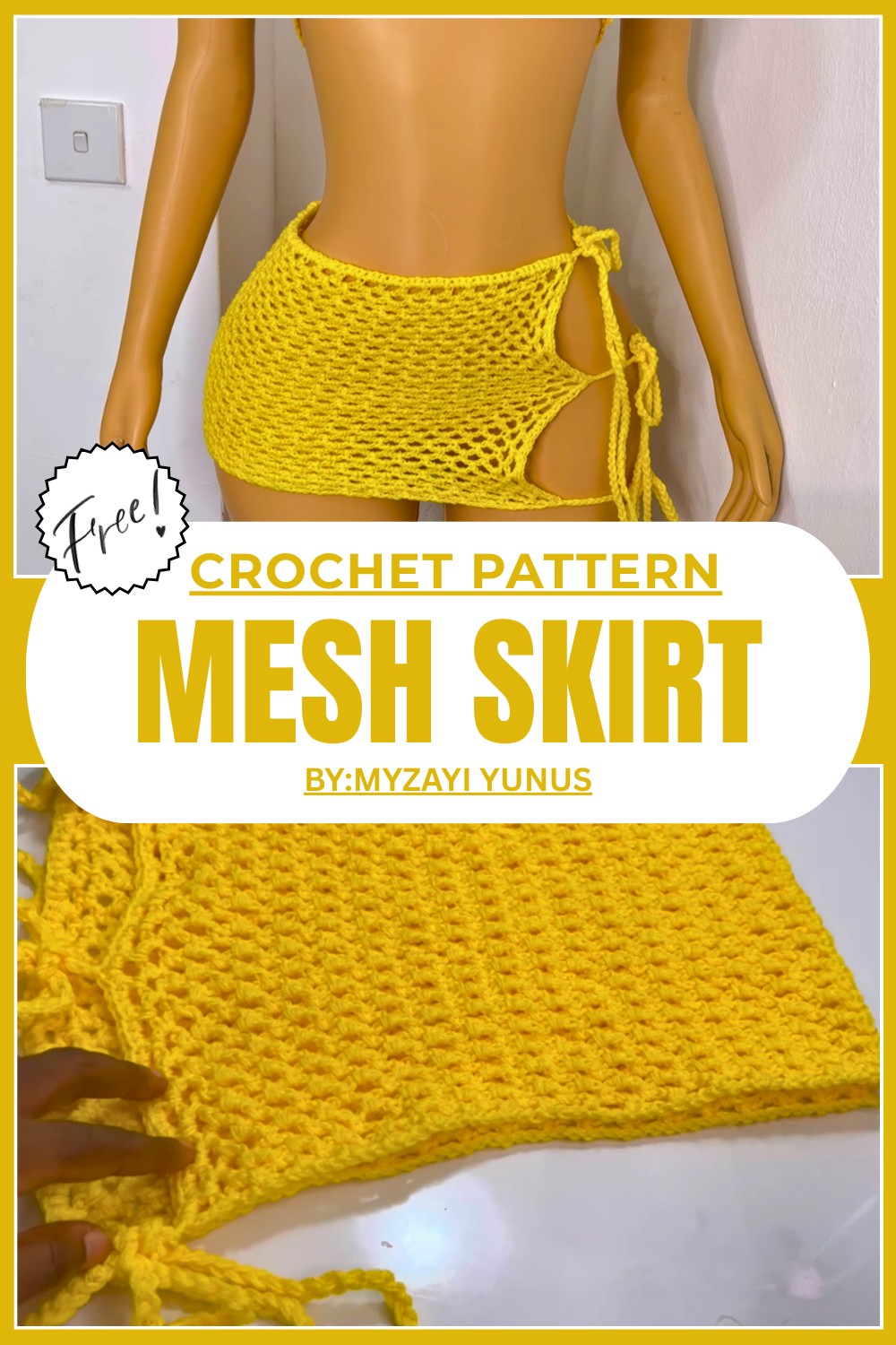 How To Crochet Mesh Skirt