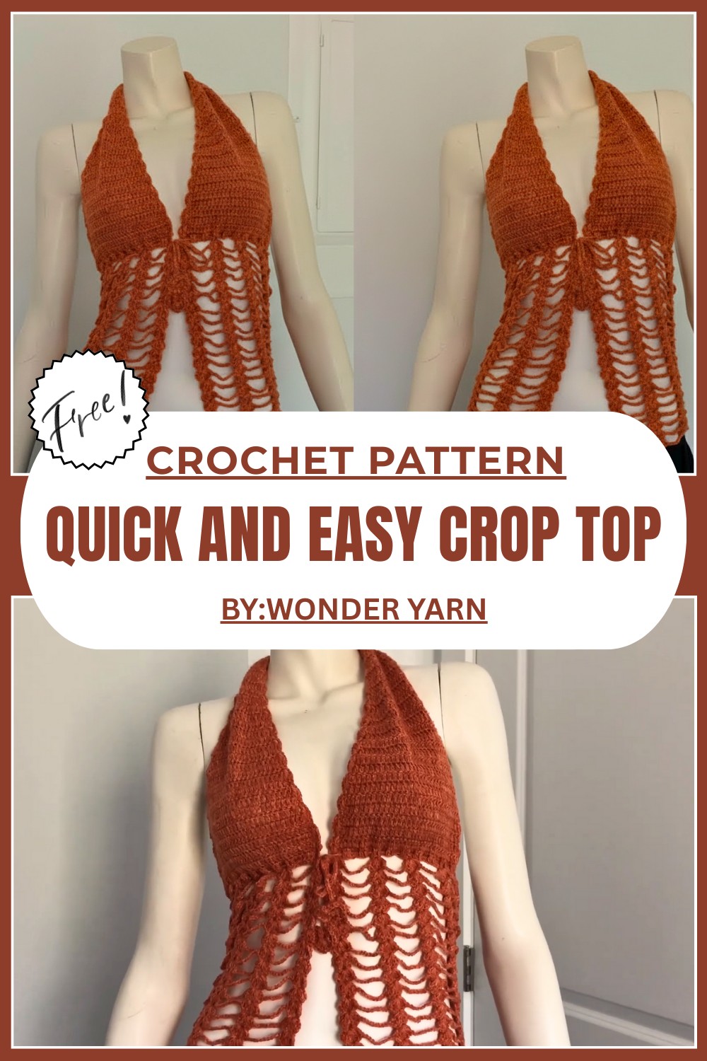 Quick And Easy Crochet Crop Top