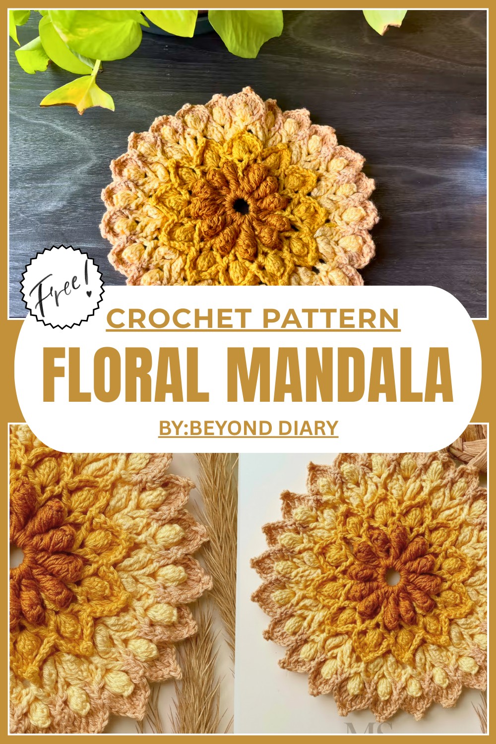 Beautiful Crochet Floral Mandala Pattern