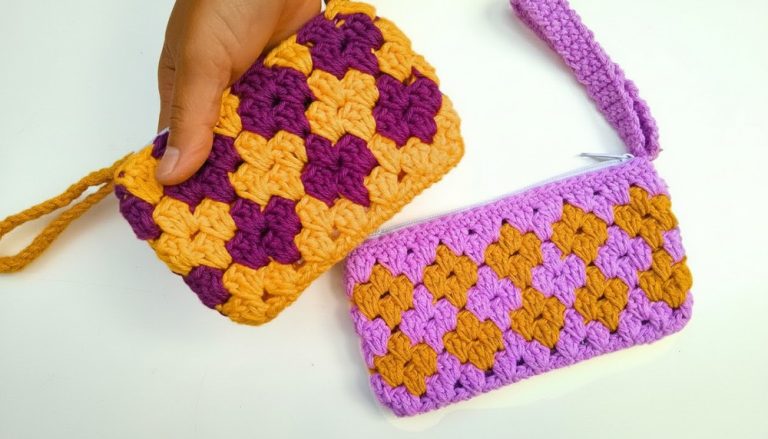 Crochet Handbag Wallet Pattern 2