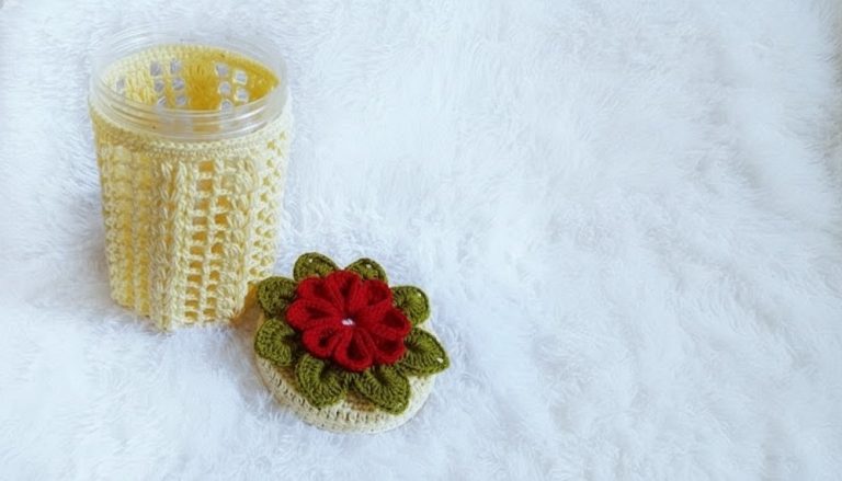 Crochet Jar Cover Pattern 1