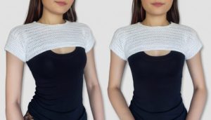 Crochet Short Sleeve Shrug Tutorial 1