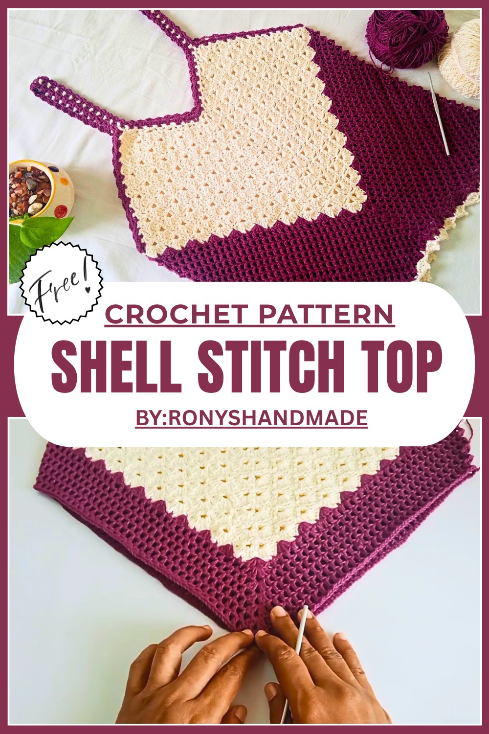 Easy Crochet Shell Stitch Top Tutorial