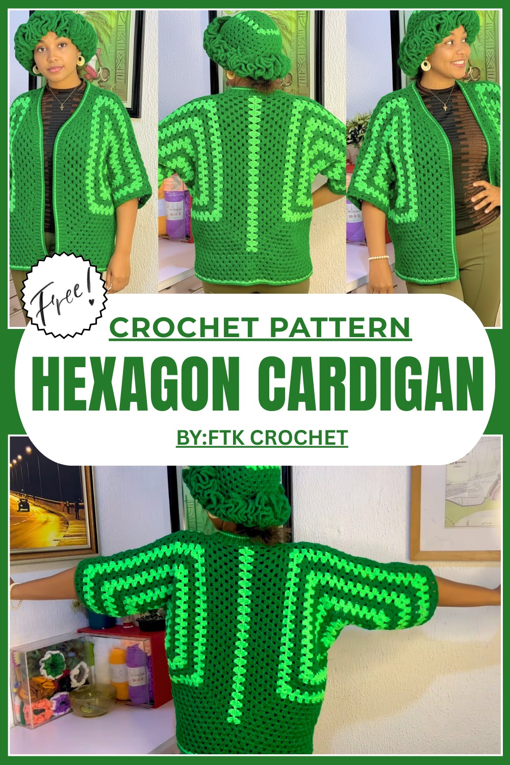 How To Crochet A Hexagon Cardigan