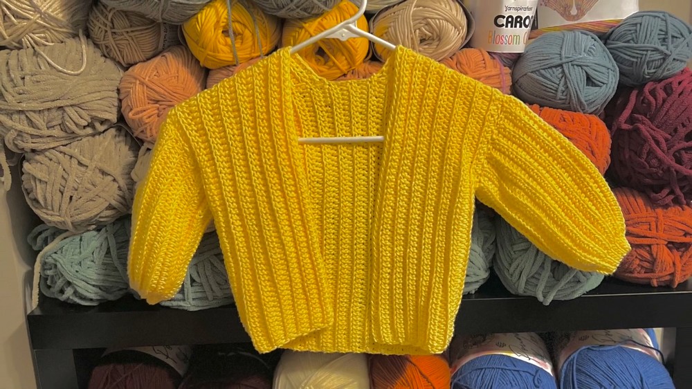 Crochet Baby Cardigan Pattern 1