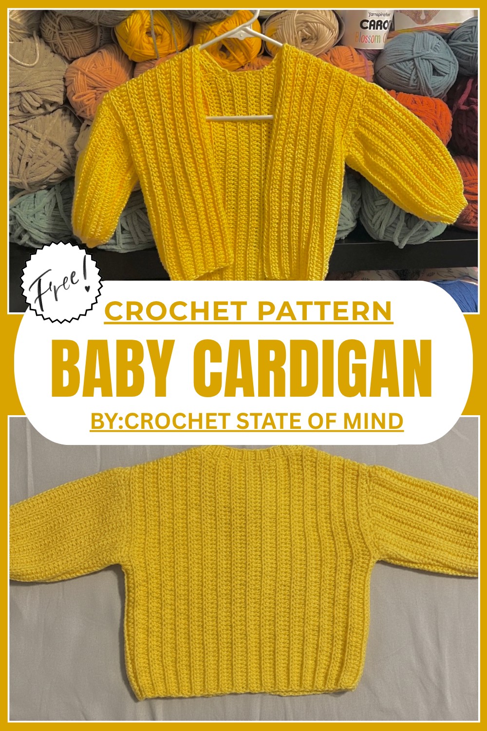 Crochet Baby Cardigan Pattern