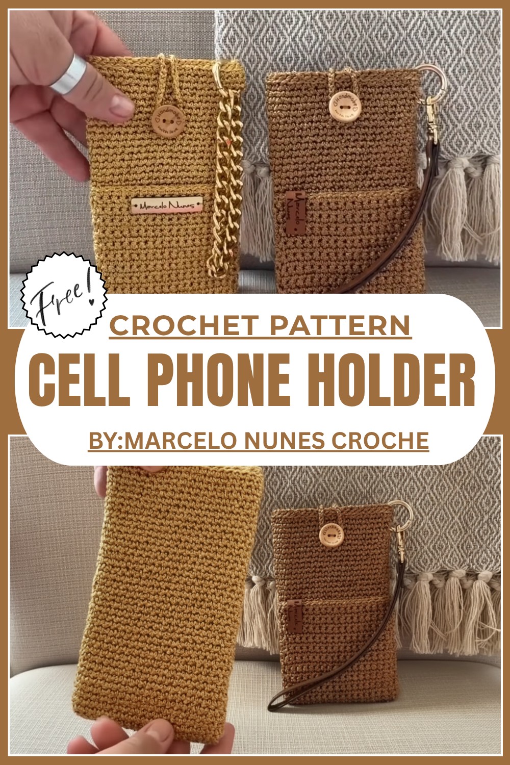 Crochet Cell Phone Holder Pattern