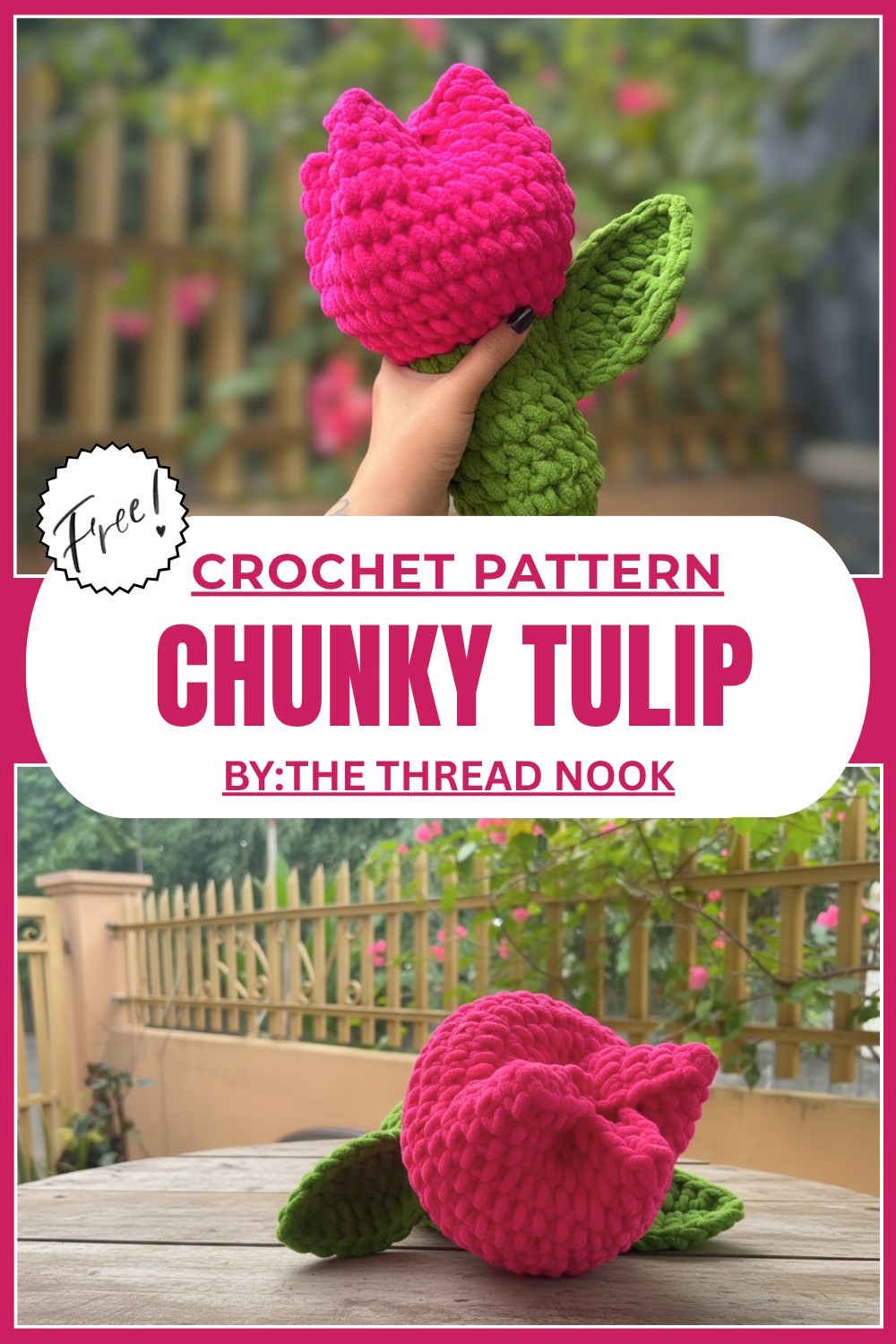 Crochet Chunky Tulip Pattern
