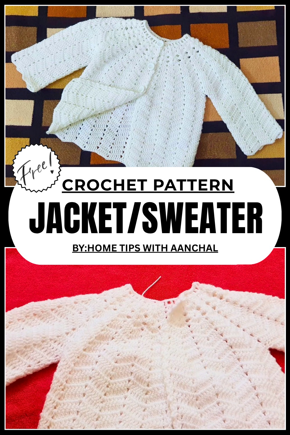 Crochet Jacketsweater Pattern