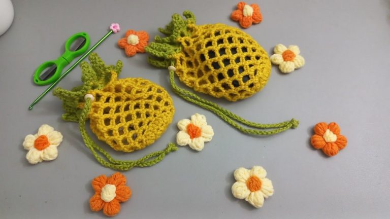 Crochet Pineapple Bag Pattern 1