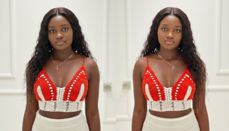 Crochet Simple Crop Top Pattern 1