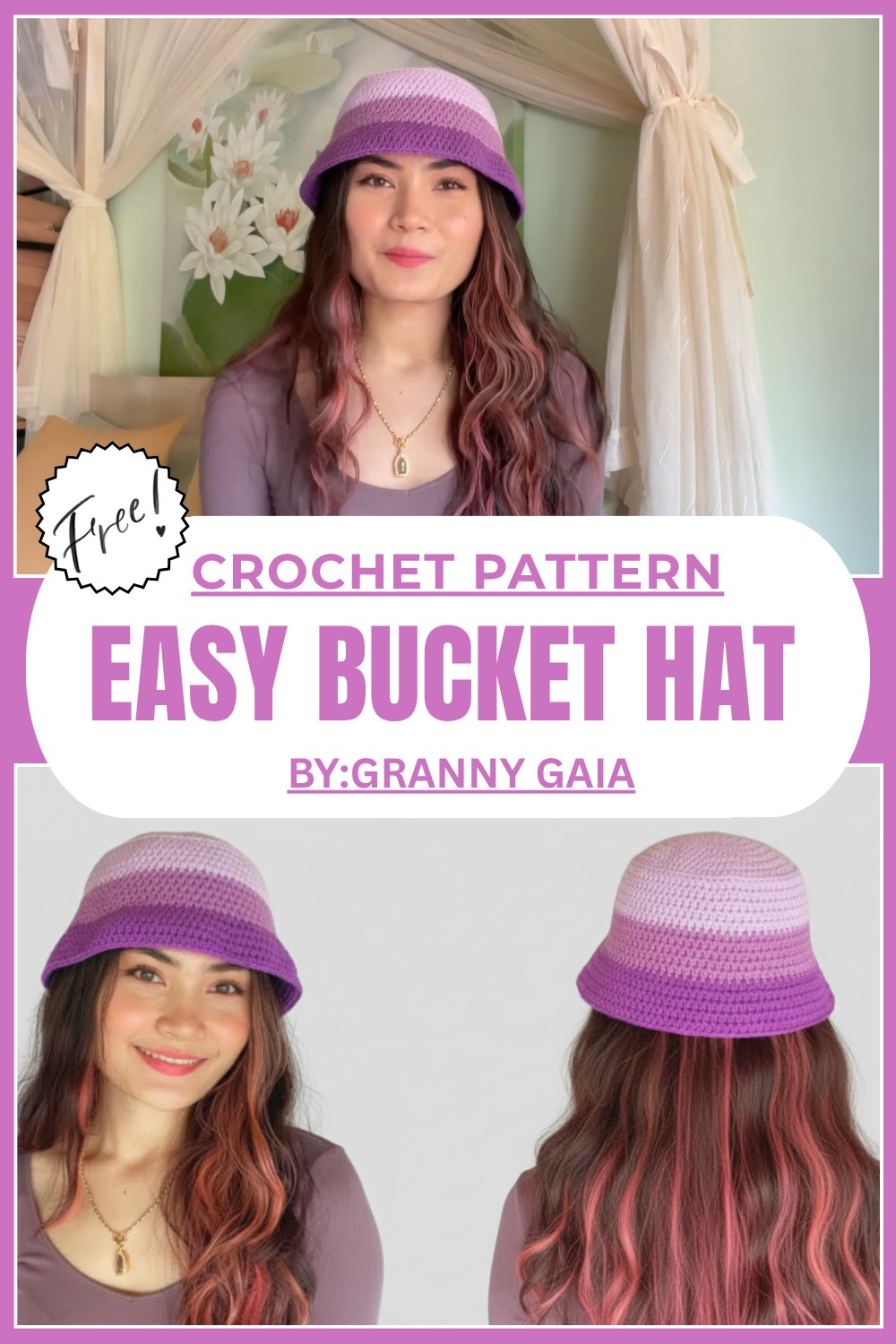 Easy Crochet Bucket Hat Tutorial