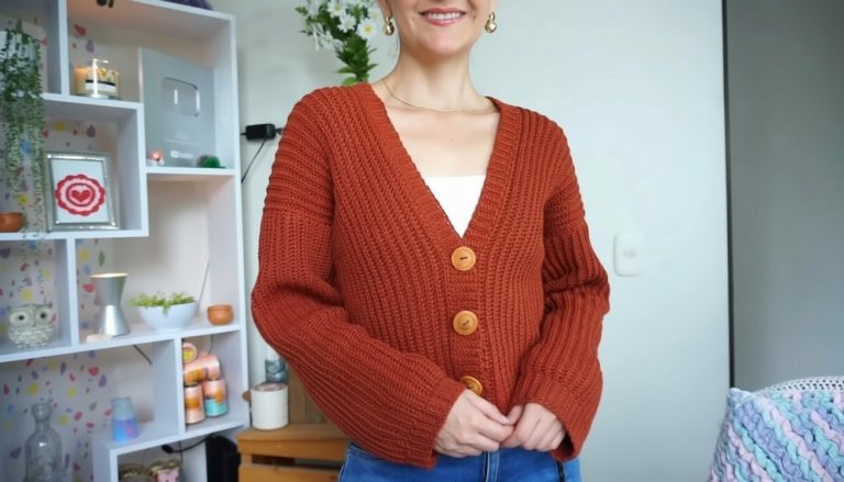 Easy Crochet Cardigan Free Pattern 1