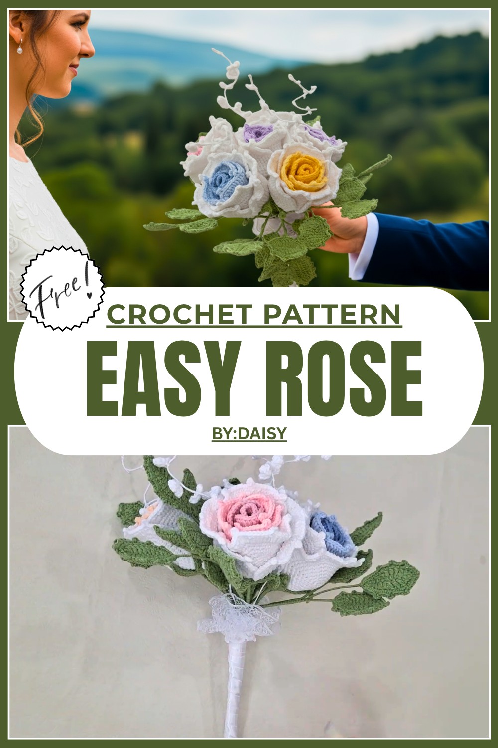 Easy Crochet Rose Pattern