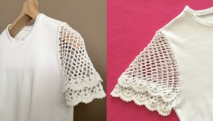 How To Crochet Lace Sleeves 1