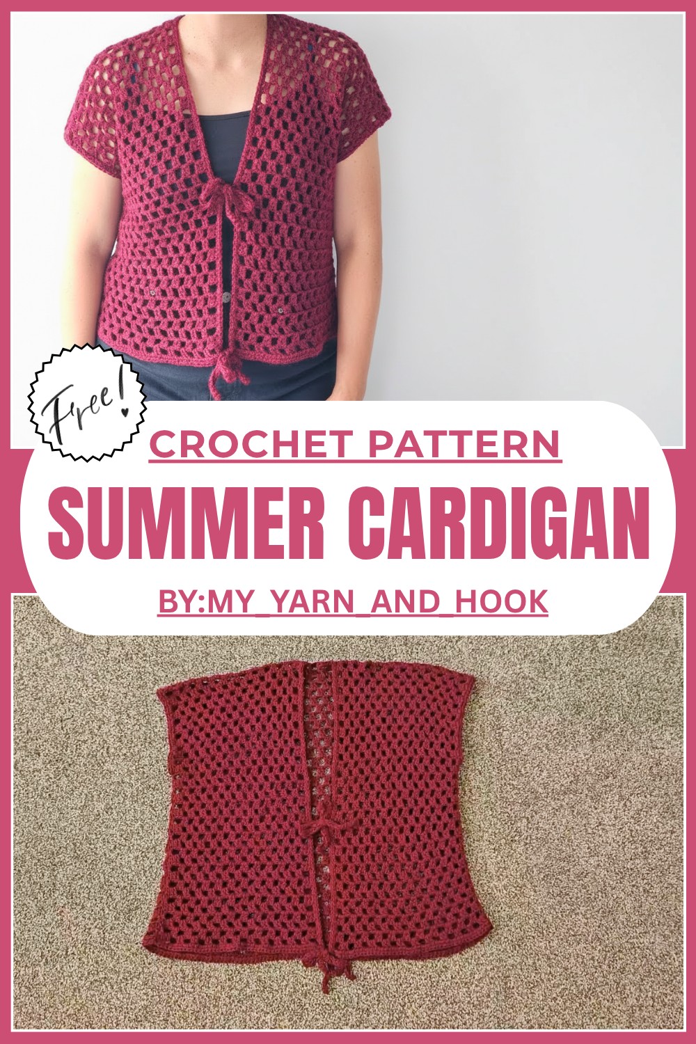 How To Crochet Summer Cardigan Pattern