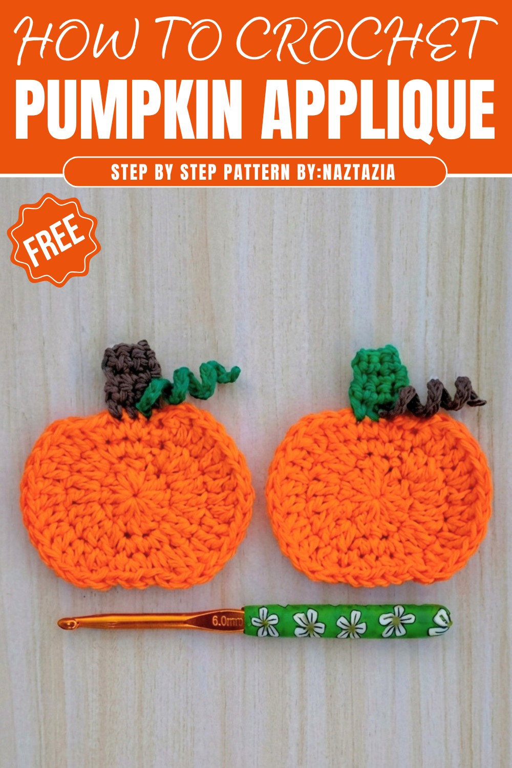How To Crochet Pumpkin Applique