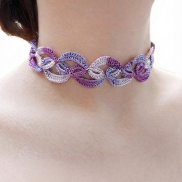 Crochet Choker Necklace Pattern 6