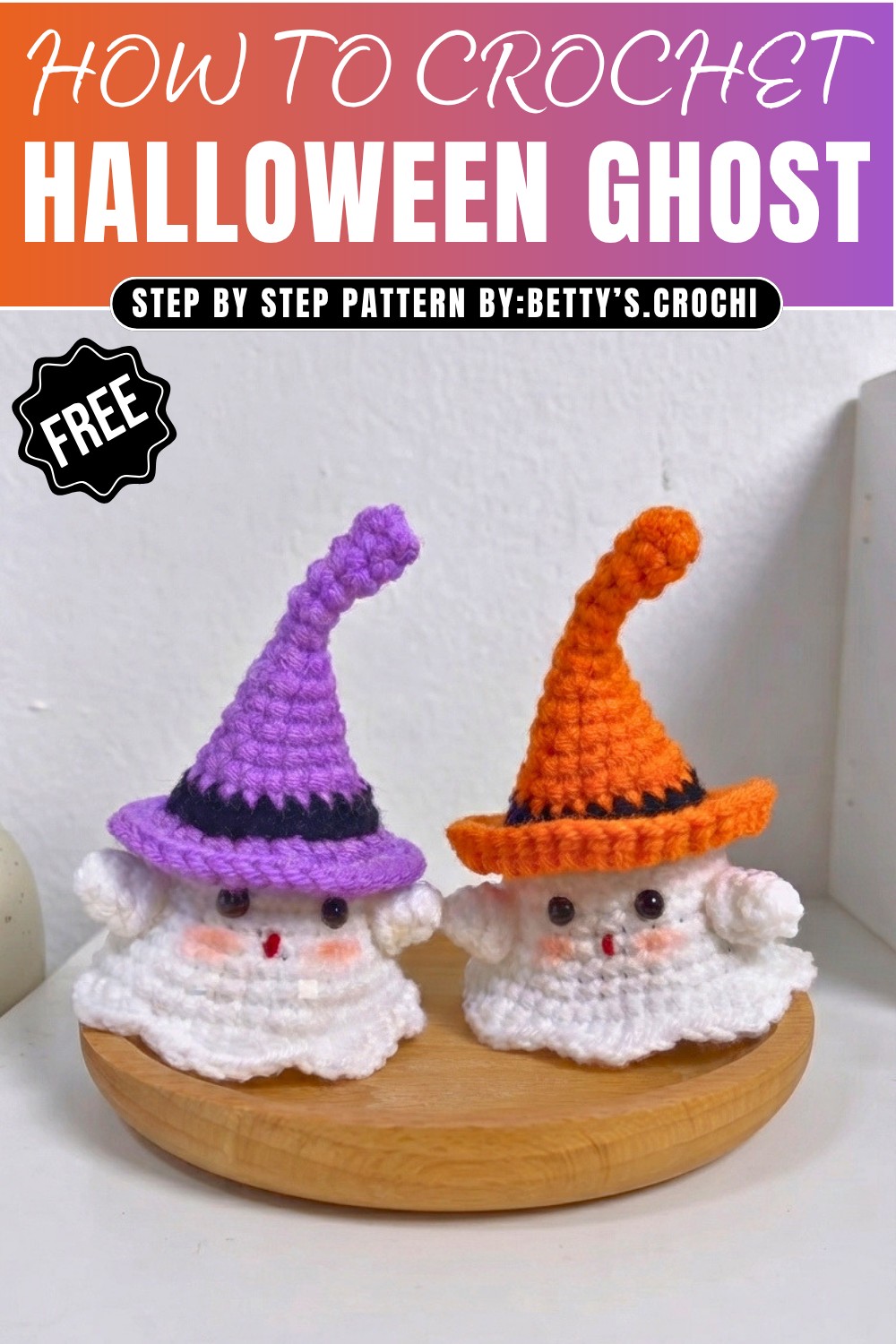 Crochet Halloween Ghost Easy Amigurumi Tutorial