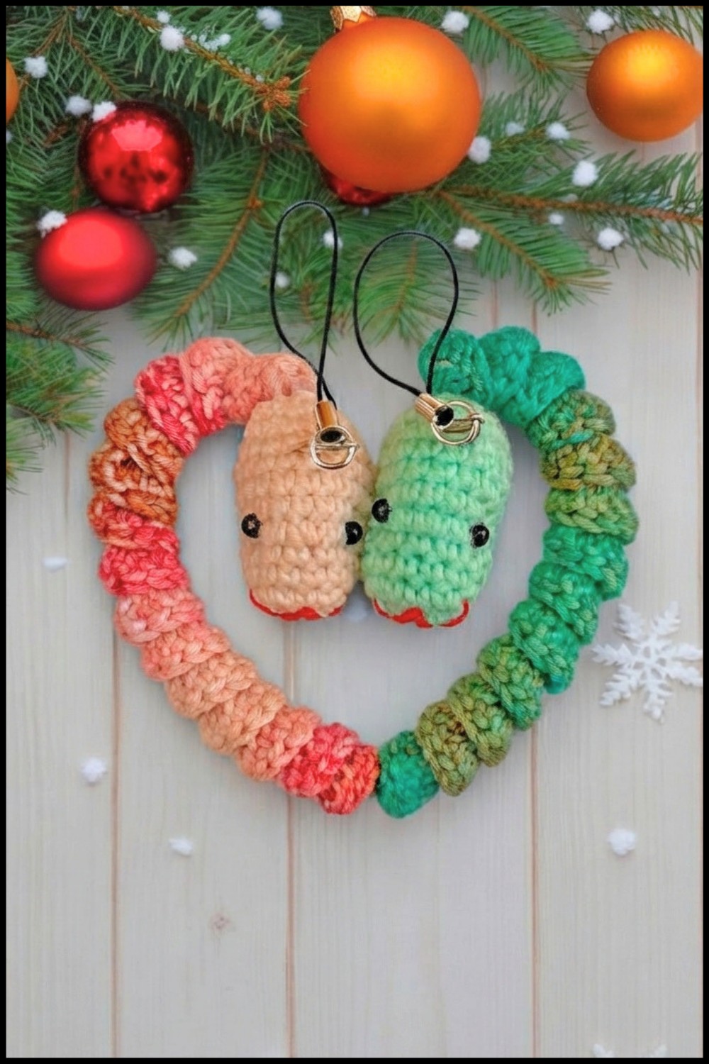 Crochet Snake Keychain Pattern 2