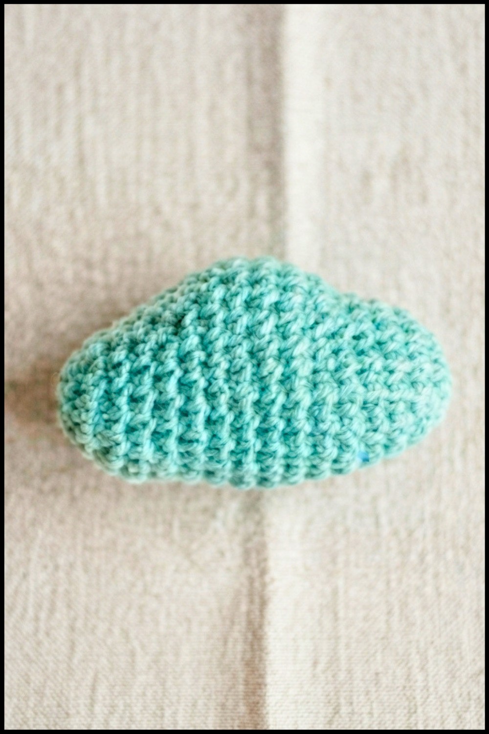  Easy Crochet Cloud Keychain Pattern