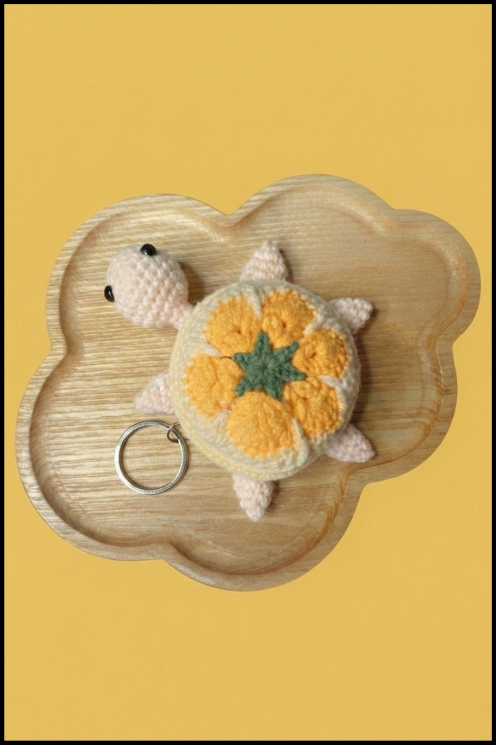 Easy Crochet Turtle Key Bag Pattern 2
