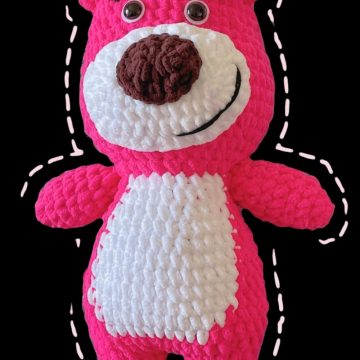 Crochet Lotso Bear Amigurumi Pattern