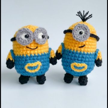 Crochet Minion Keychain Amigurumi Pattern
