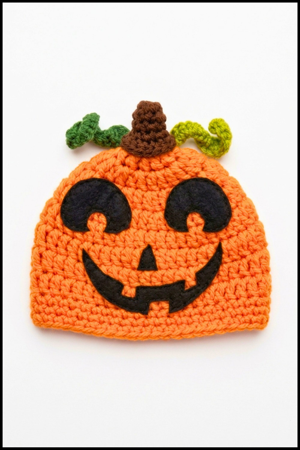 Crochet Pumpkin Hat Baby Halloween Costume Pattern